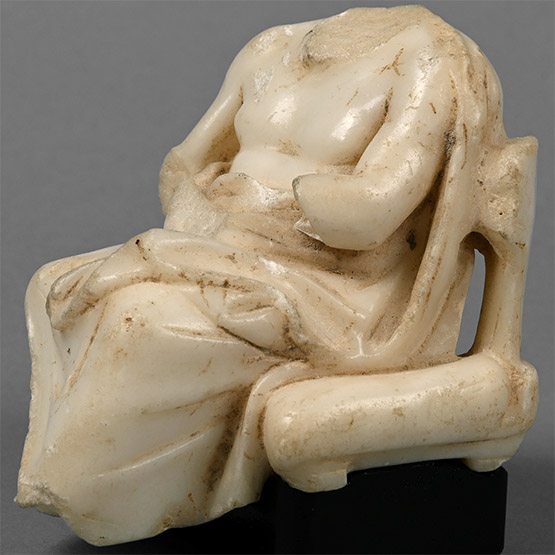 Greek Marble Figure of a Seated God or Philosopher