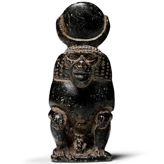 Egyptian Green Stone Baboon Statuette