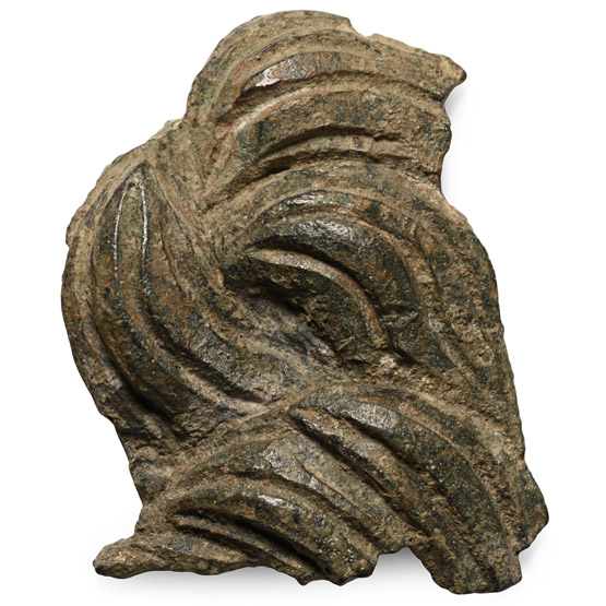 Greek Bronze Beard Fragment from a Life-Size Statue