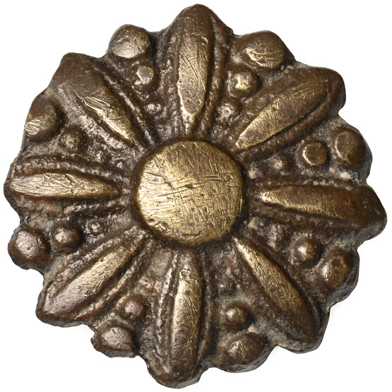 Post Medieval Bronze Flower Mount
