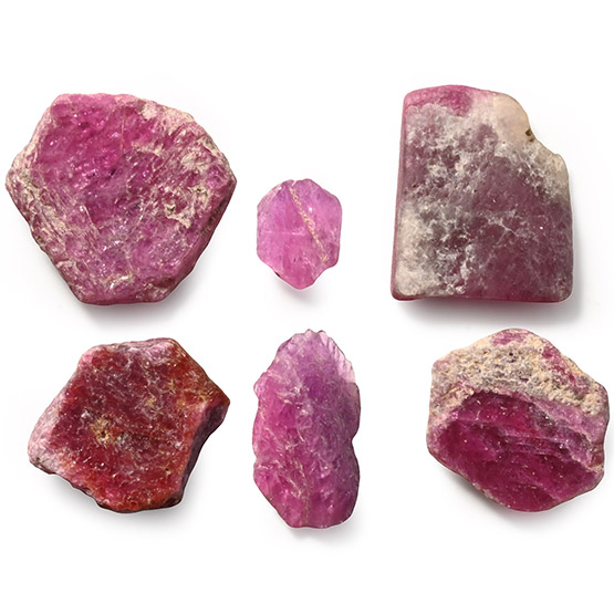Collection of Natural Ruby Crystals
