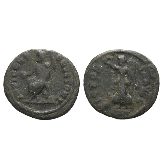 Time of Maximinus II BI Quarter Nummus.