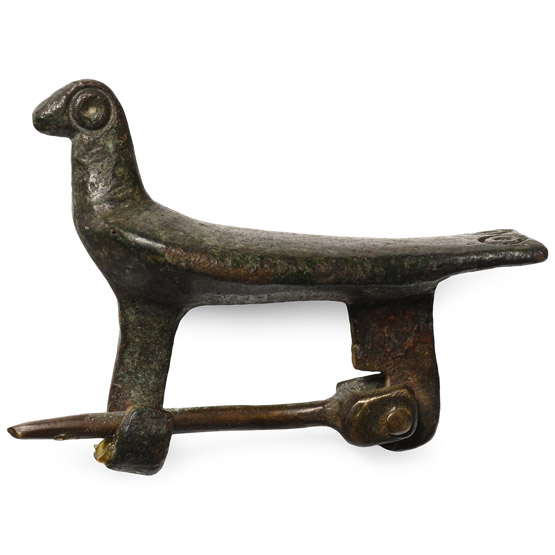 Roman Bronze Bird Brooch