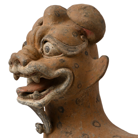 Life-Size Chinese Han Tomb Guardian Terracotta Dog