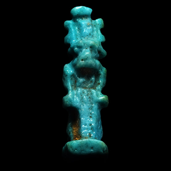 Egyptian Faience Mahes Amulet
