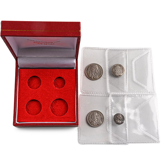 Great Britain. Stuart Restored, Charles II AR Maundy Money Set.