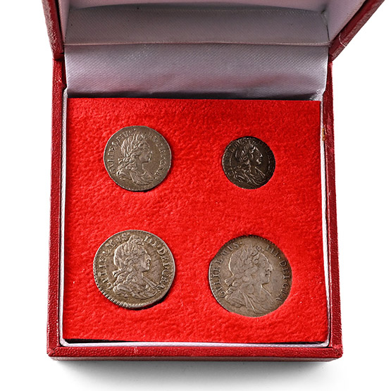 Great Britain. Stuart (Restored), Willian III AR Maundy Money Set.