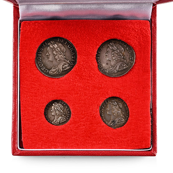 Great Britain. Hanover, George II AR Maundy Money Set.