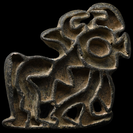 Bactrian Bronze Stamp Seal with Bull