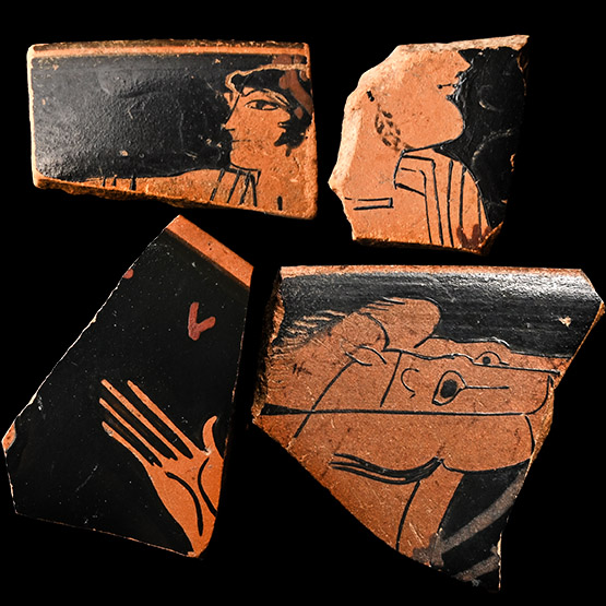 Greek Attic Red-Figure Fragment Collection