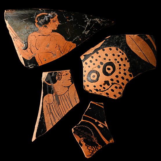 Greek Attic Red-Figure Fragment Collection