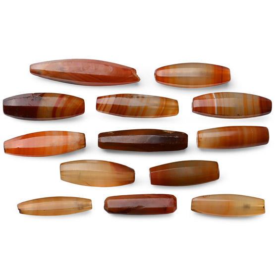 Bactrian Facetted Carnelian Bead Collection