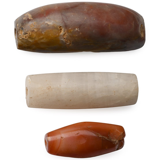 Large Bactrian Agate Bead Group