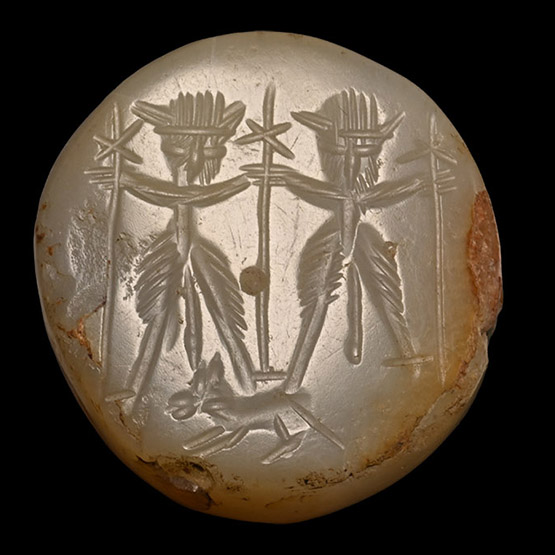 Sasanian Chalcedony Stamp Seal