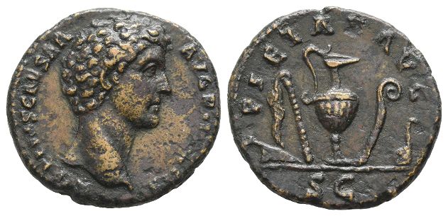 Marcus Aurelius, as Caesar AE As.