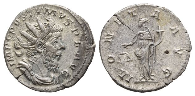 Postumus, Romano-Gallic Emperor BI Antoninianus.