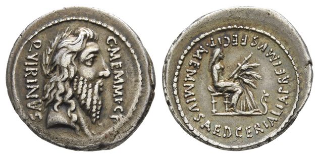 C. Memmius C. f. AR Denarius.