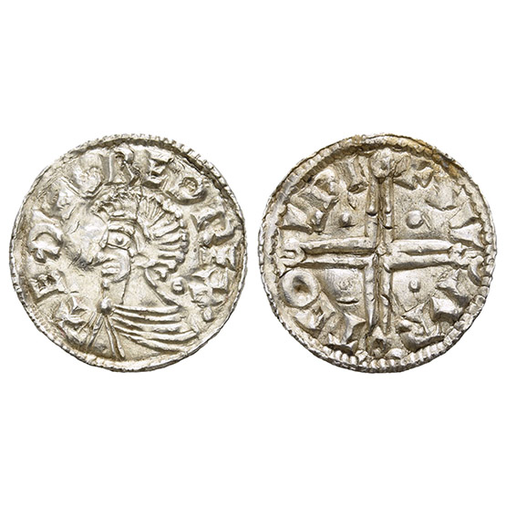 Anglo-Saxon, Kings of All England. Aethelred II AR Viking Imitation Penny.