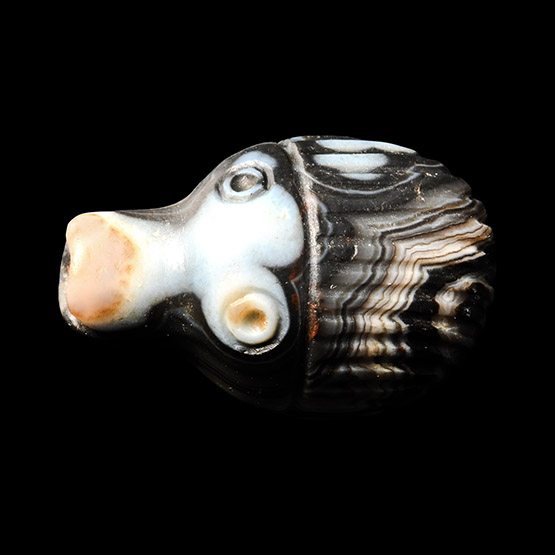 Western Asiatic Banded Agate Animal Bead