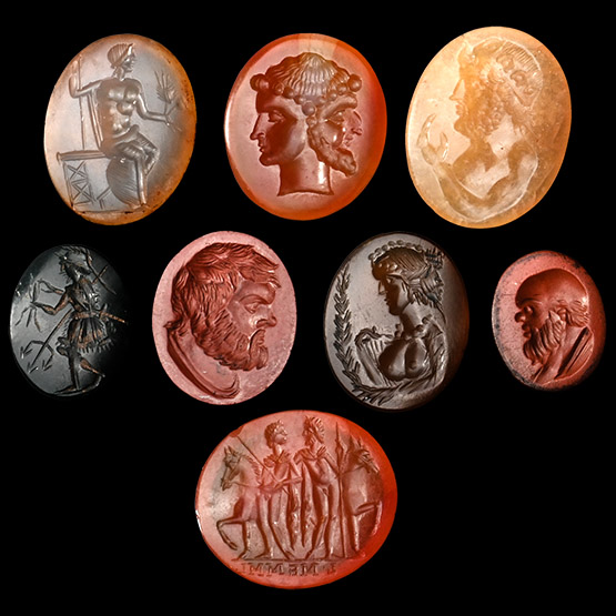 Roman and Later Hardstone Gemstone Collection