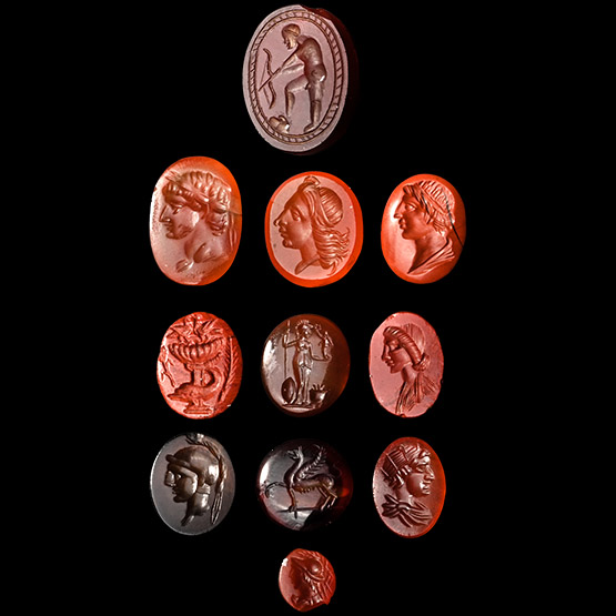 Roman and Later Hardstone Gemstone Collection