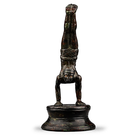 Roman Bronze Hand-Standing Acrobat