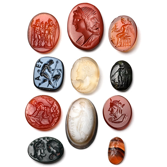 Roman and Later Hardstone Gemstone Collection