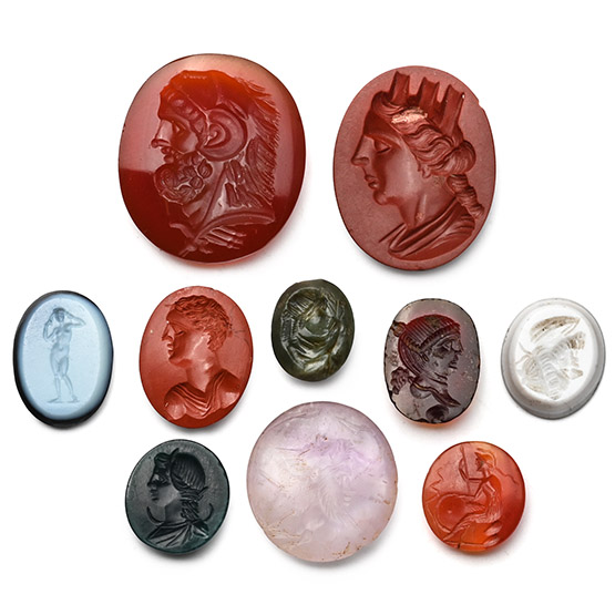 Roman and Later Hardstone Gemstone Collection