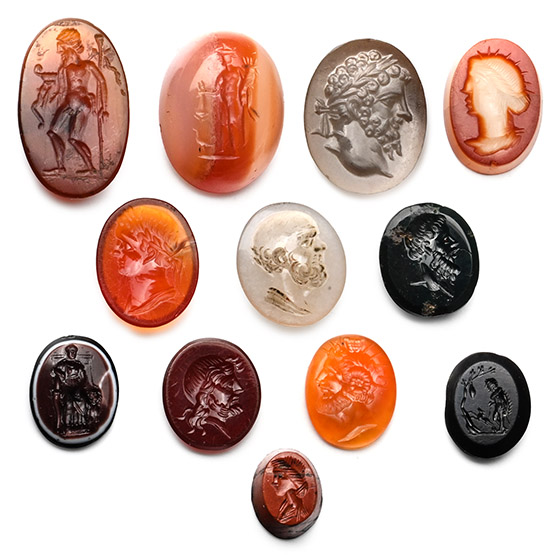 Roman and Later Hardstone Gemstone Collection