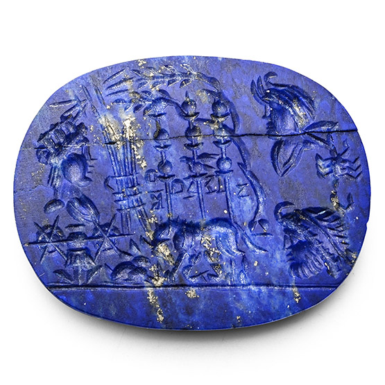 Post-Classical Lapis Lazuli Gemstone with Allegory of Roman Military Power