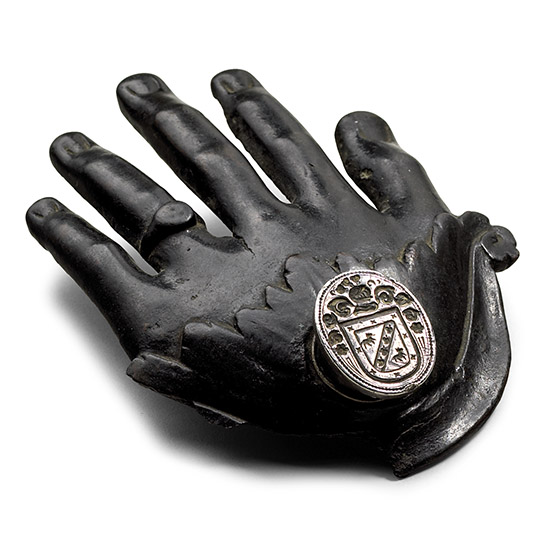 Italian Bronze Hand-Shaped Desk Seal