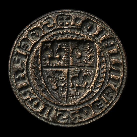 Medieval Bronze Heraldic Personal Seal Matrix