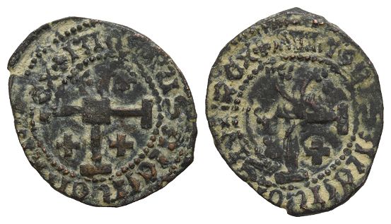 Crusader States. Cyprus (Lusignan Kingdom), James II AE Sixain.