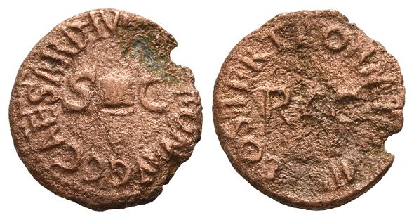 Gaius (Caligula) AE Quadrans.