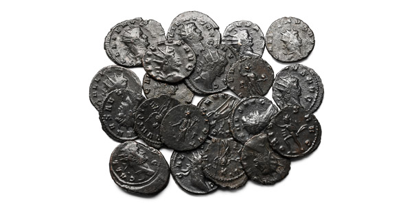 Group of Twenty [20] Gallienus AE Antoniniani Coins.