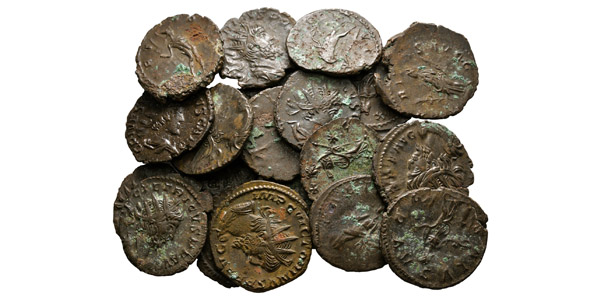 Group of Twnty [20] Victorinus to Tetricus I AE Antoniniani Coins.