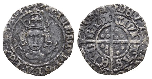 England. Tudor, Henry VII AR Halfgroat.