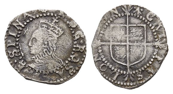 England. Tudor, Elizabeth I AR Penny.