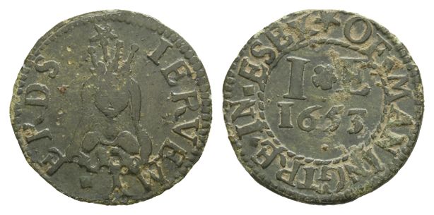 England. Essex, Manningtree. Jeremy Erds AE Farthing Token.