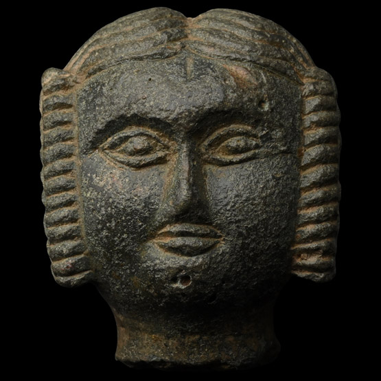 Medieval Bronze Head of a Lady