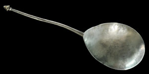 Medieval Silver Diamond Point Spoon