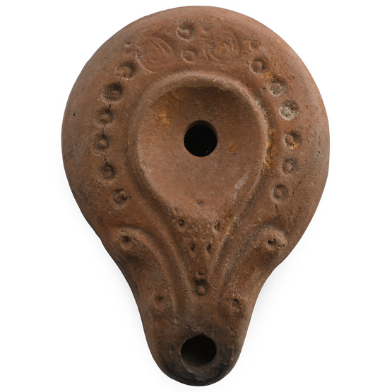 Roman Terracotta Slipper Oil Lamp