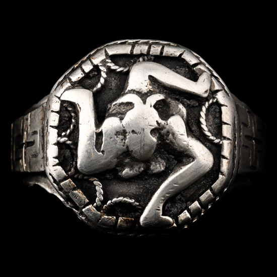 Georgian Silver Christian To You Lord I Lift Up My Soul Triskele Ring