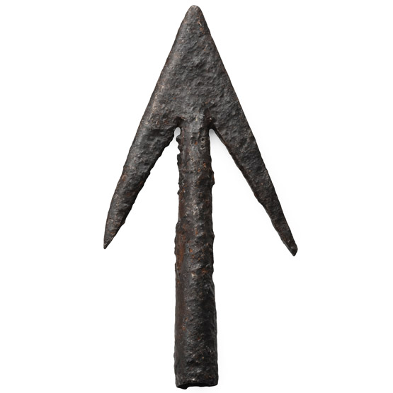 Large Medieval Socketted Iron Arrowhead