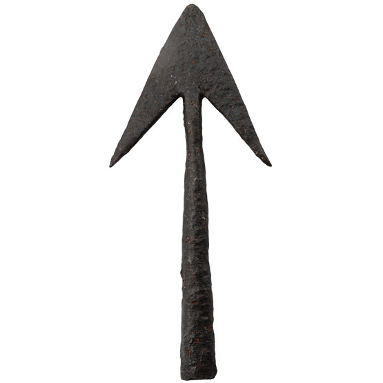 Large Medieval Socketted Iron Arrowhead