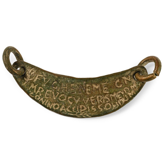 Roman Style Bronze Dedicatory Plaque