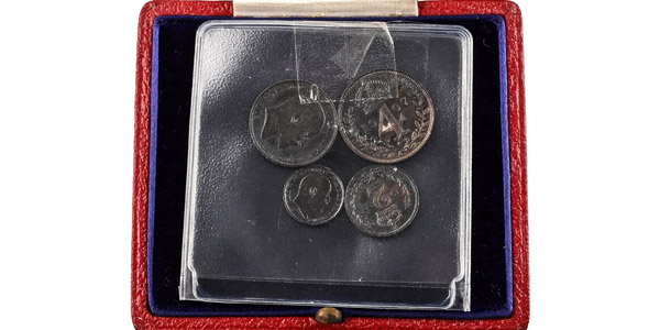 Great Britain. Saxe-Coburg-Gotha, Edward VII AR Maundy Money Set.