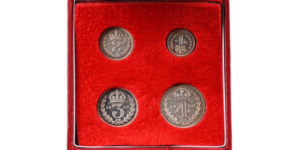 Great Britain. Windsor, George VI AR Maundy Money Set.