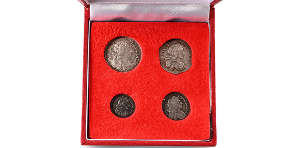 Great Britain. Stuart (Restored), Charles II AR Maundy Money Set.