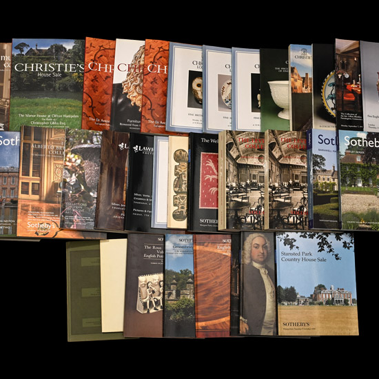 Christies and Sothebys English, European and American Antique Art Auction Catalogues - 35 Titles
